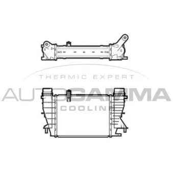 Intercooler, échangeur AUTOGAMMA 105941