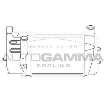 Intercooler, échangeur AUTOGAMMA 105956