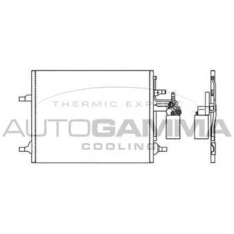 Condenseur, climatisation AUTOGAMMA 105958