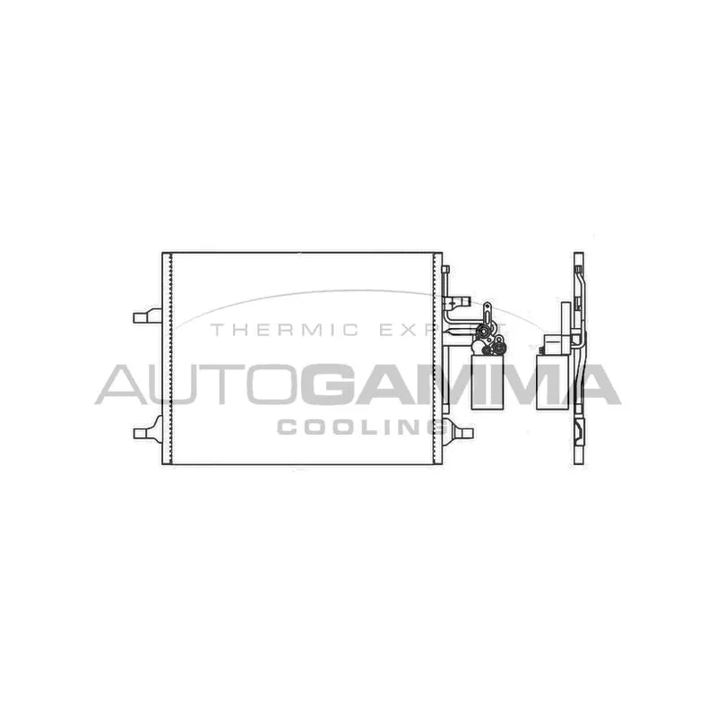 Condenseur, climatisation AUTOGAMMA 105958