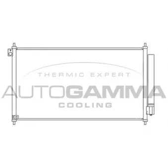Condenseur, climatisation AUTOGAMMA 105959
