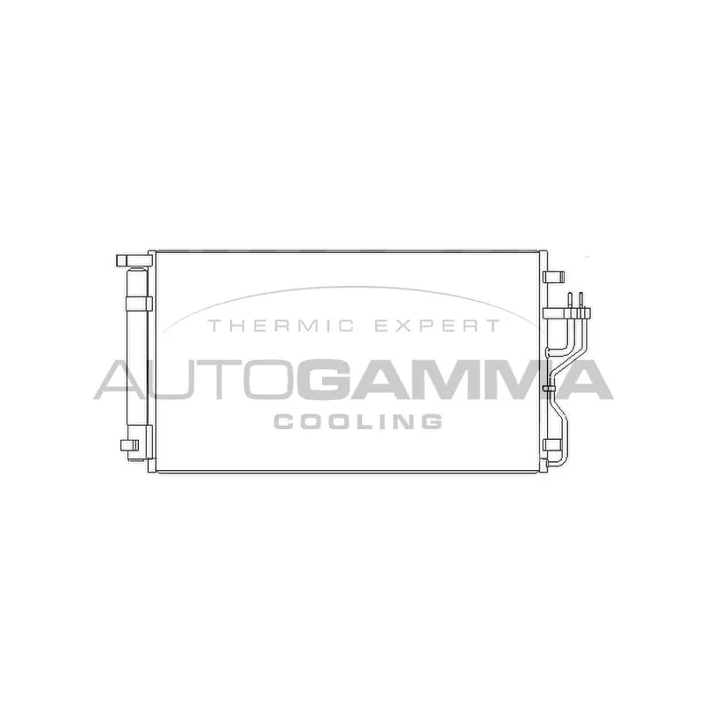 Condenseur, climatisation AUTOGAMMA 105962
