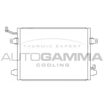 Condenseur, climatisation AUTOGAMMA 105965