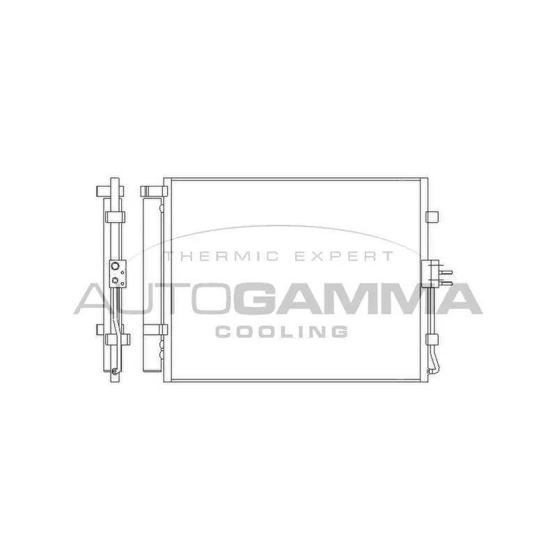 Condenseur, climatisation AUTOGAMMA 105968