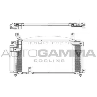 Condenseur, climatisation AUTOGAMMA 105972