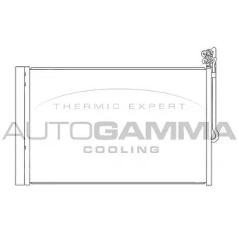 Condenseur, climatisation AUTOGAMMA 105975