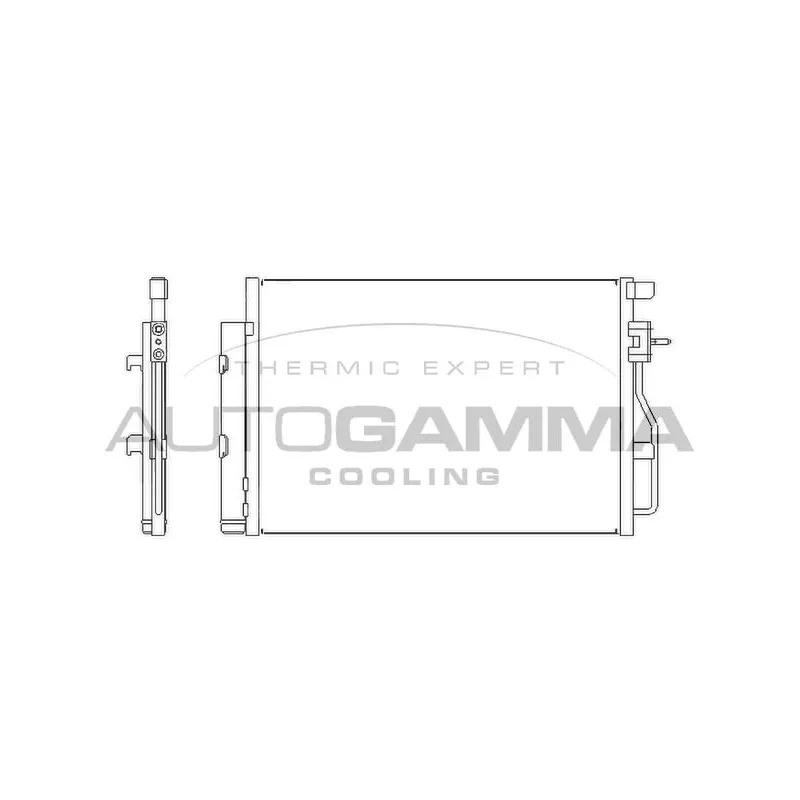 Condenseur, climatisation AUTOGAMMA 105976