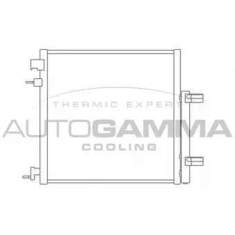 Condenseur, climatisation AUTOGAMMA 105977