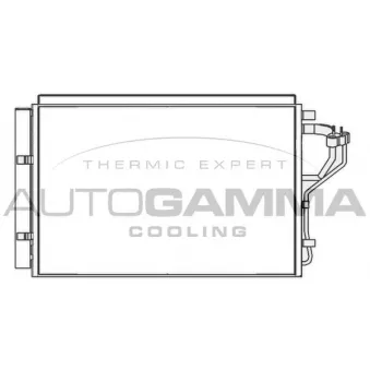 Condenseur, climatisation AUTOGAMMA 105979