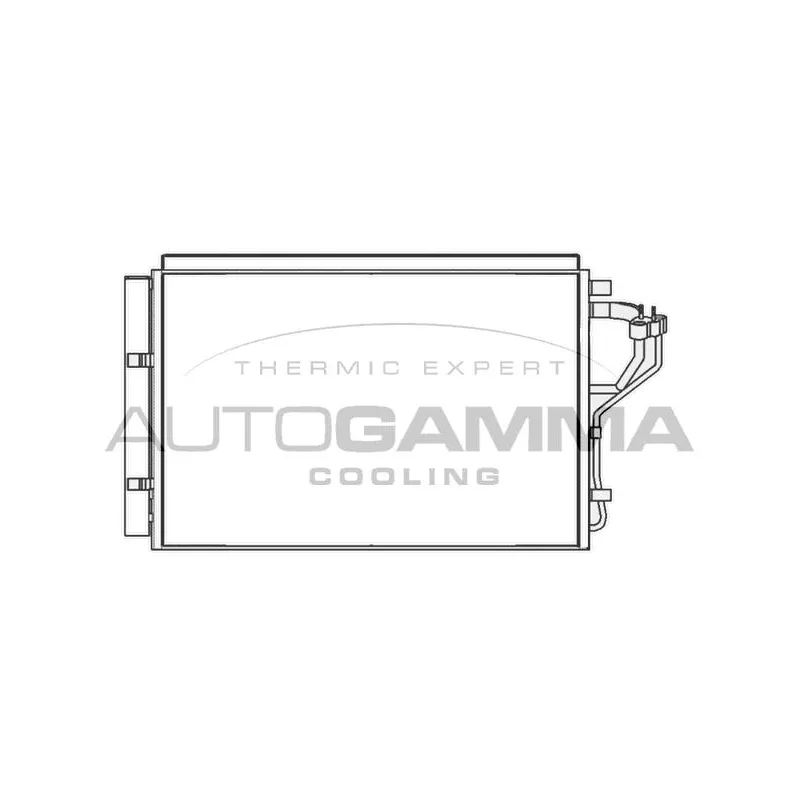 Condenseur, climatisation AUTOGAMMA 105979