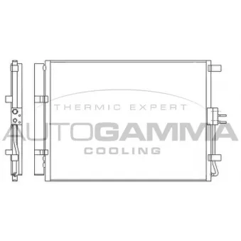 Condenseur, climatisation AUTOGAMMA 105980