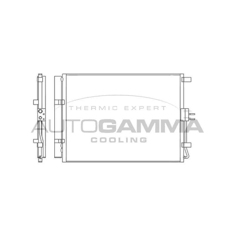 Condenseur, climatisation AUTOGAMMA 105980