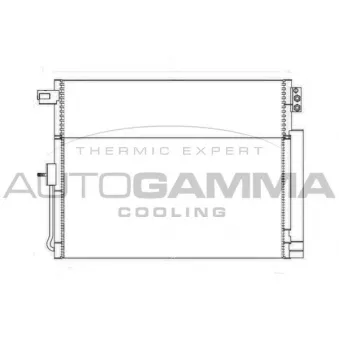 Condenseur, climatisation AUTOGAMMA 105981