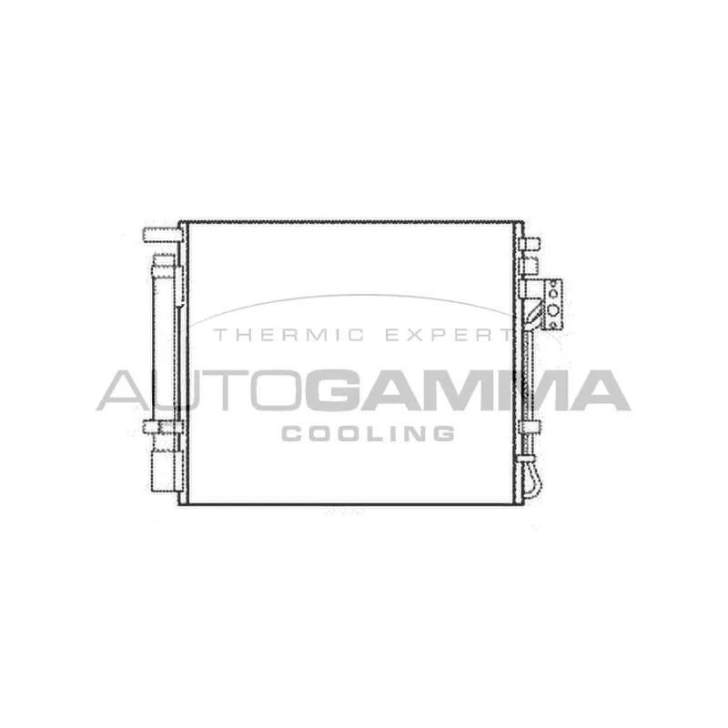 Condenseur, climatisation AUTOGAMMA 105982