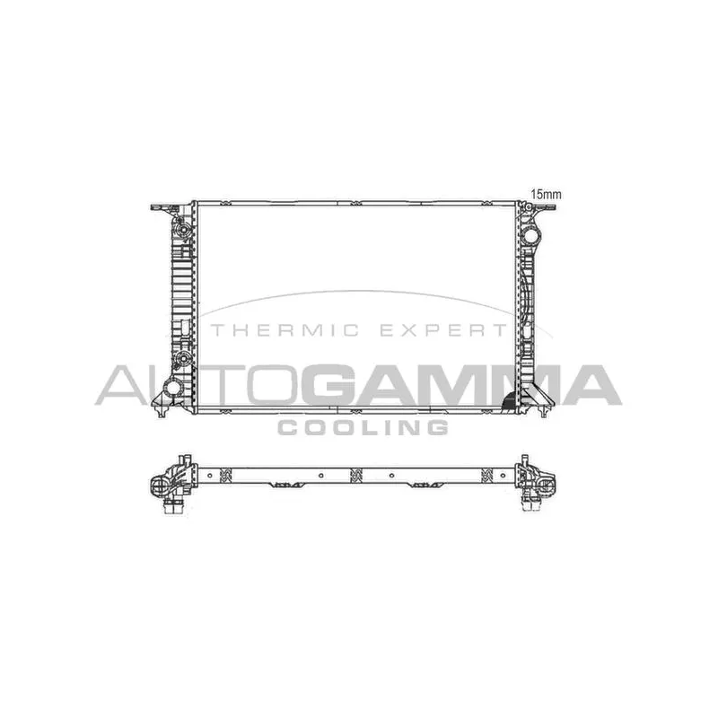 Radiateur, refroidissement du moteur AUTOGAMMA 105985