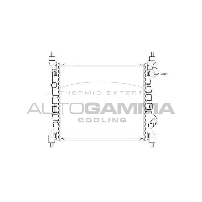 Radiateur, refroidissement du moteur AUTOGAMMA 105986