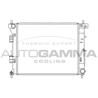 Radiateur, refroidissement du moteur AUTOGAMMA 105988
