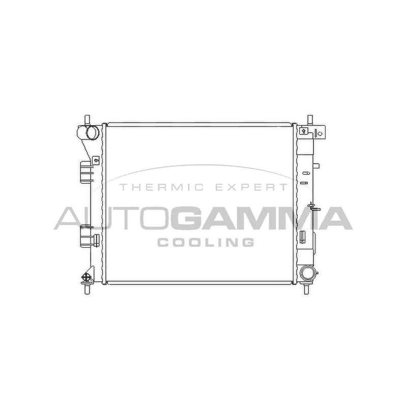 Radiateur, refroidissement du moteur AUTOGAMMA 105988