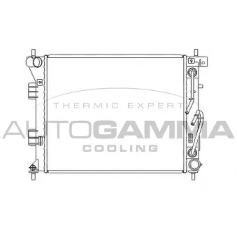 Radiateur, refroidissement du moteur AUTOGAMMA 105989