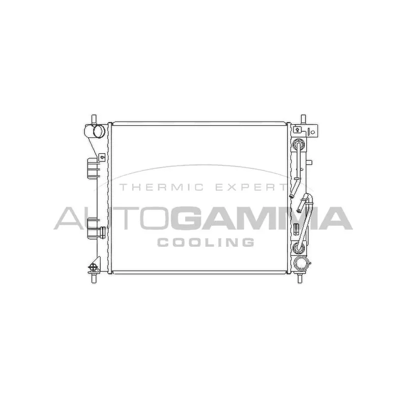Radiateur, refroidissement du moteur AUTOGAMMA 105989