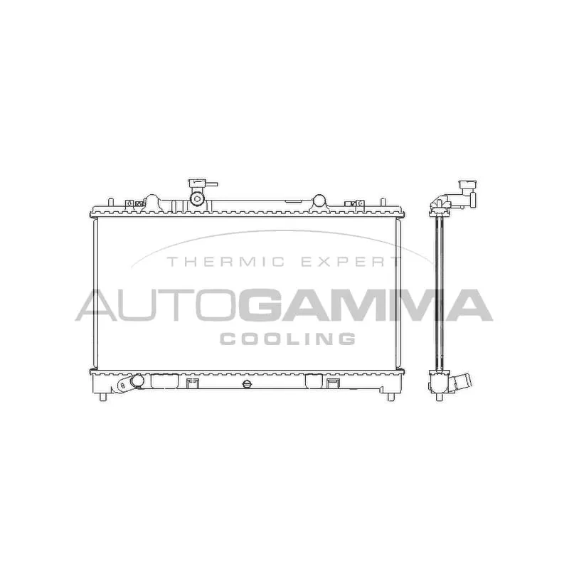 Radiateur, refroidissement du moteur AUTOGAMMA 105990