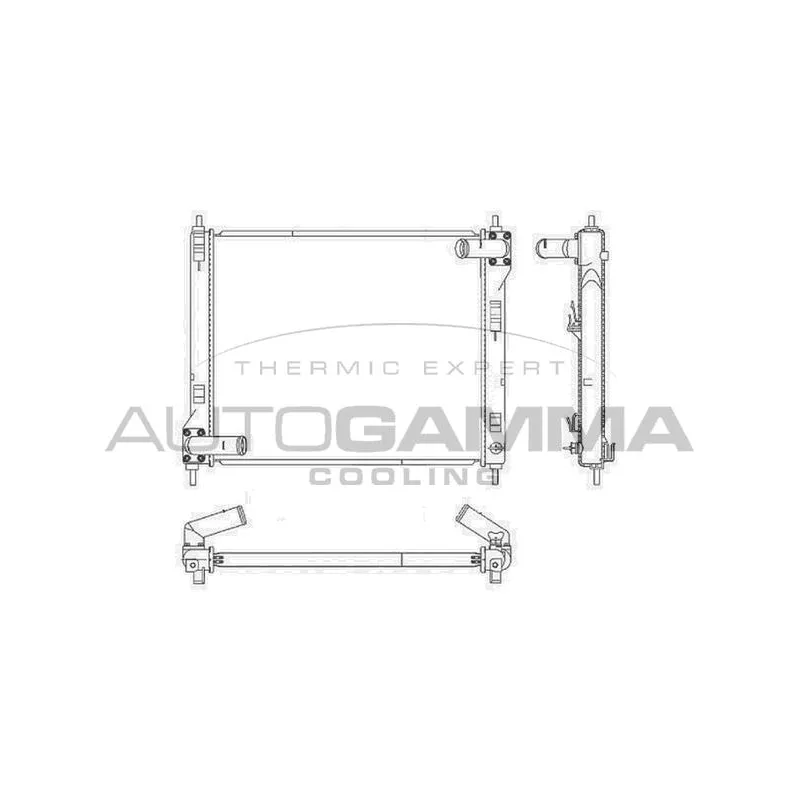 Radiateur, refroidissement du moteur AUTOGAMMA 105992