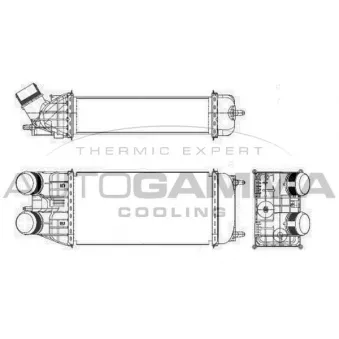 Intercooler, échangeur AUTOGAMMA 105995