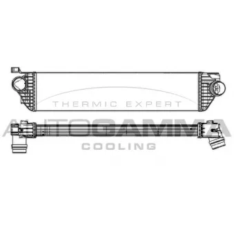 Intercooler, échangeur AUTOGAMMA 105997