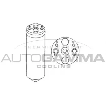 Filtre déshydratant, climatisation AUTOGAMMA 106038