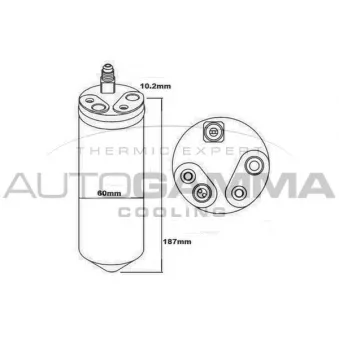 Filtre déshydratant, climatisation AUTOGAMMA 106094