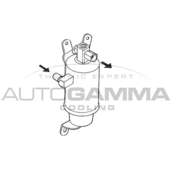 Filtre déshydratant, climatisation AUTOGAMMA 106217
