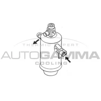 Filtre déshydratant, climatisation AUTOGAMMA 106342