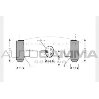 Filtre déshydratant, climatisation AUTOGAMMA 106394