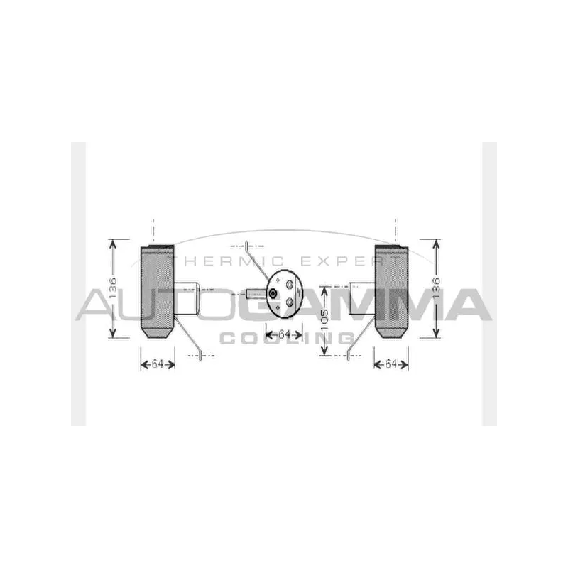 Filtre déshydratant, climatisation AUTOGAMMA 106394
