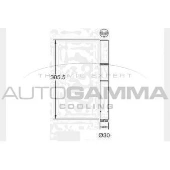 Filtre déshydratant, climatisation AUTOGAMMA 106397