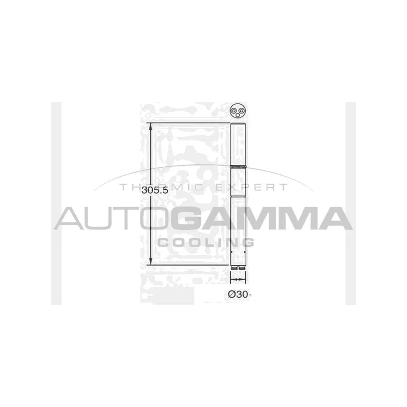 Filtre déshydratant, climatisation AUTOGAMMA 106397