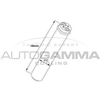Filtre déshydratant, climatisation AUTOGAMMA 106475