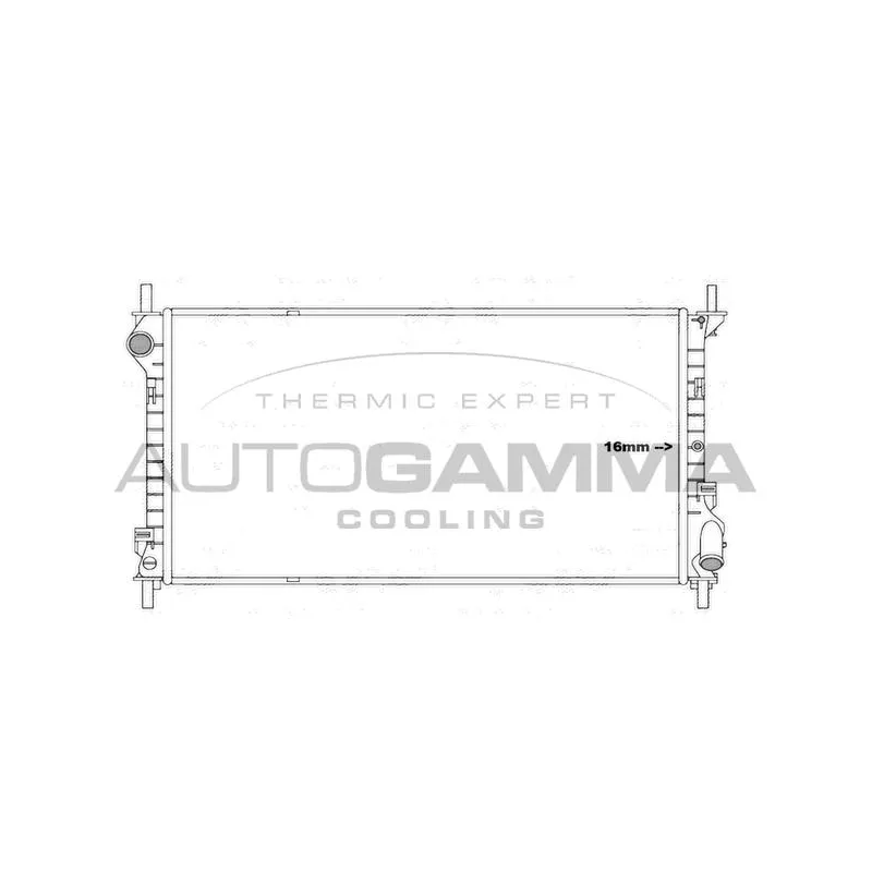 Radiateur, refroidissement du moteur AUTOGAMMA 107003