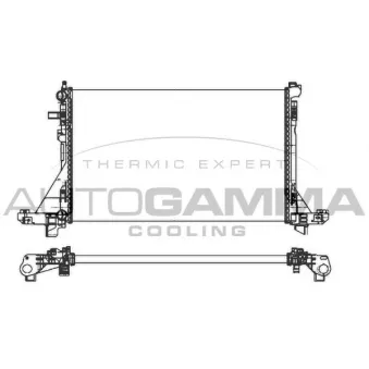 Radiateur, refroidissement du moteur AUTOGAMMA 107004