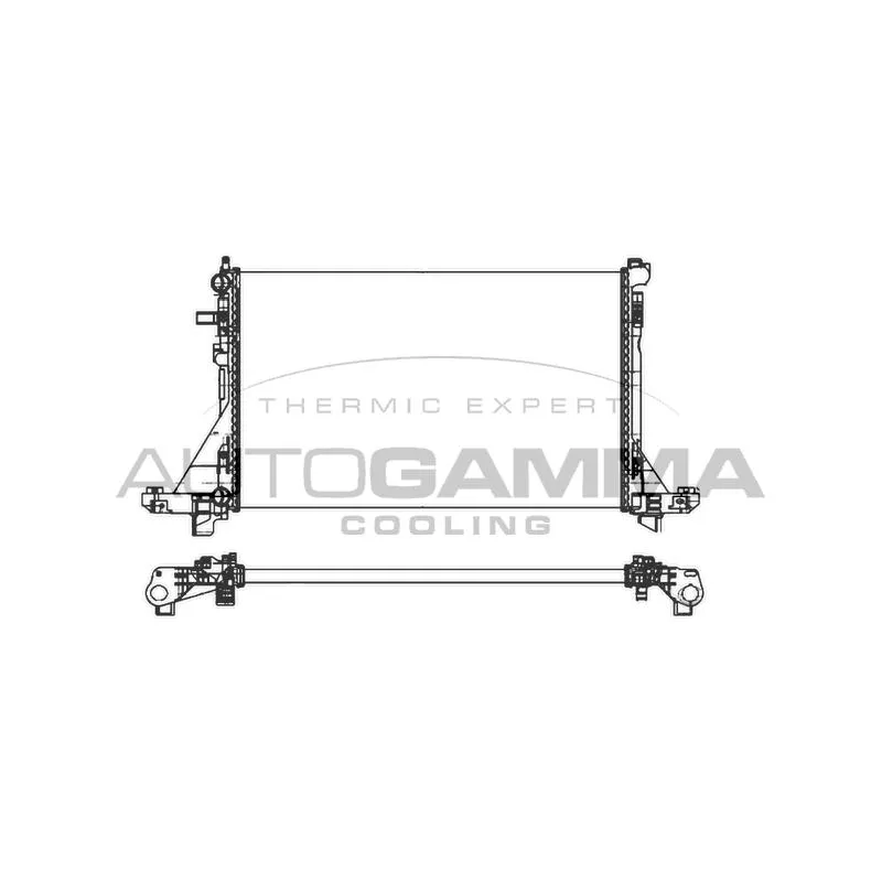 Radiateur, refroidissement du moteur AUTOGAMMA 107004