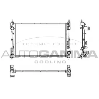 Radiateur, refroidissement du moteur AUTOGAMMA