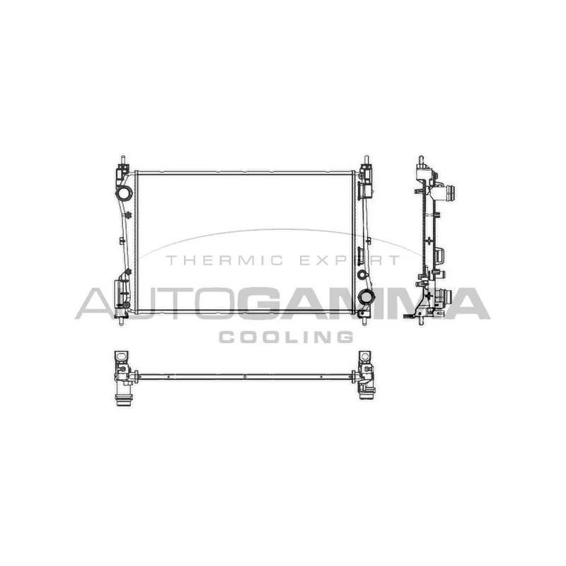 Radiateur, refroidissement du moteur AUTOGAMMA 107005