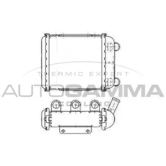 Radiateur, refroidissement du moteur AUTOGAMMA 107006