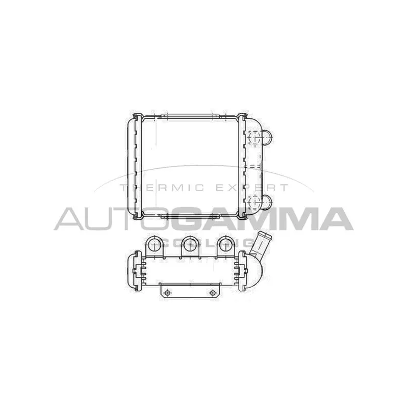 Radiateur, refroidissement du moteur AUTOGAMMA 107006