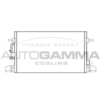 Condenseur, climatisation AUTOGAMMA 107007