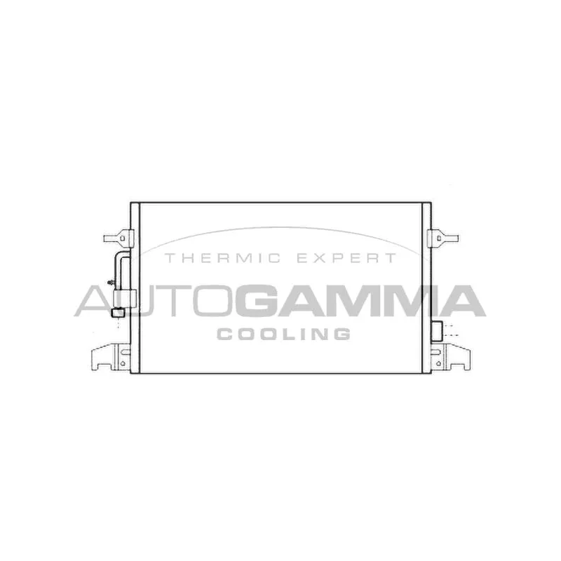 Condenseur, climatisation AUTOGAMMA 107007