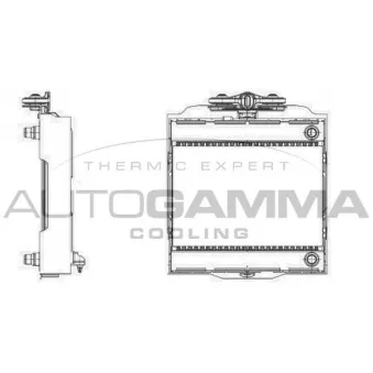 Radiateur, refroidissement du moteur AUTOGAMMA 107010