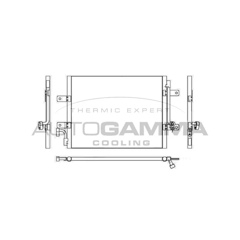 Condenseur, climatisation AUTOGAMMA 107020