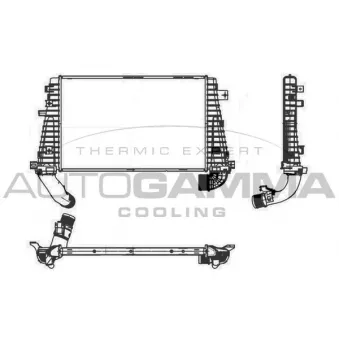 Intercooler, échangeur AUTOGAMMA 107024
