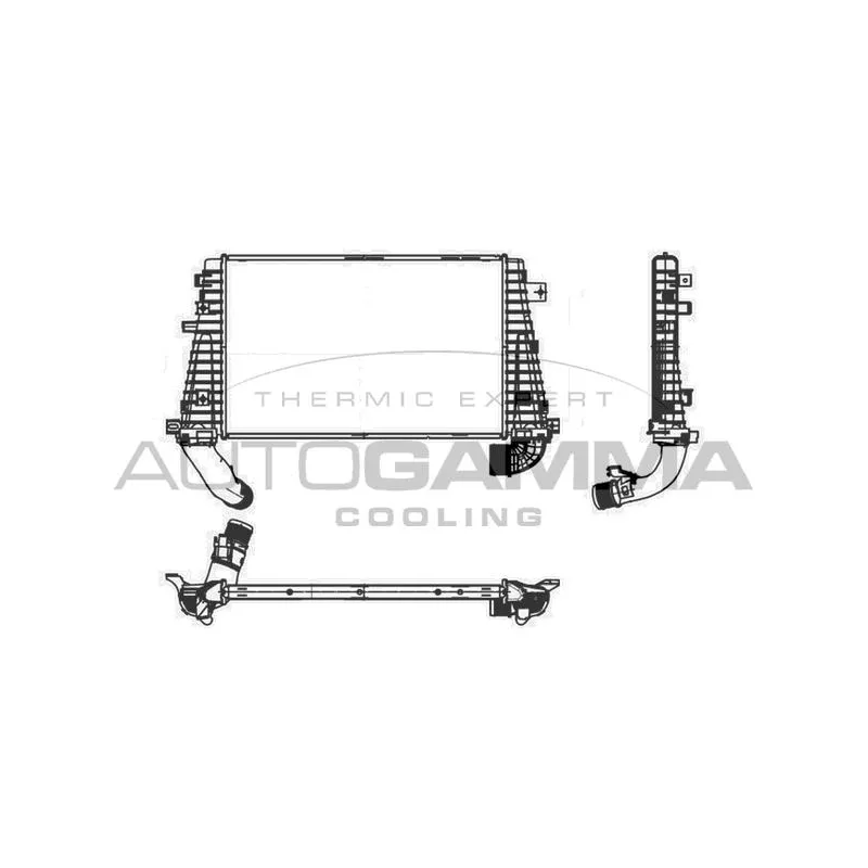 Intercooler, échangeur AUTOGAMMA 107024